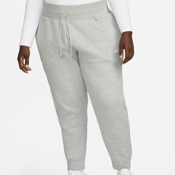 Nike Womens High Waisted Fleece Joggers Plus Size - Picture 1 of 13